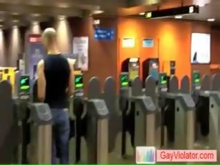 Chap Gets Banged In Subway By Gayviolator