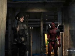 Deadpool and domino have a atos ht