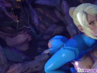 Big Tits Blonde Riding Big Alien Dicks, porn 46