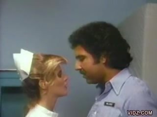 Slutty blonde nurse gets laid in the hospital