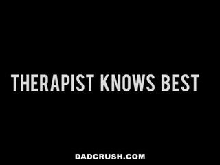 DadCrush - Teen Fucks Stepdad while therapist Watches