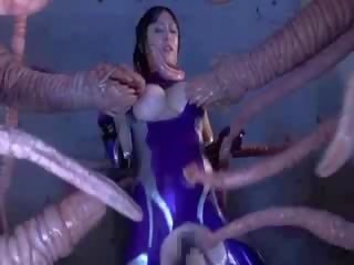 Appassionato tentacoli scopa grande titty asiatico sesso film bambola rosa micio